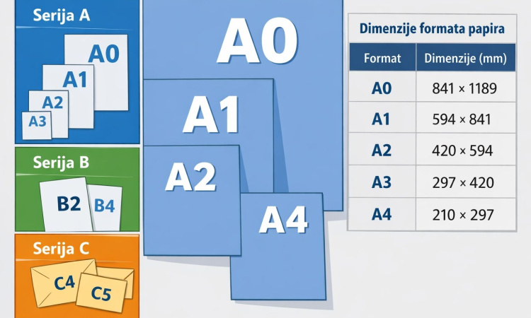 Sve što trebate znati o formatima papira (A, B i C formati)