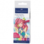 Flomaster Pitt artist 6boja Manga Shojo Faber Castell 167155