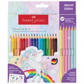 Boje drvene 18boja Grip 2001+6boja drvenih Sparkle pastel Faber Castell