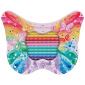 Boje drvene 20boja metalna kutija Sparkle Butterfly Faber Castell 201971