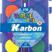 Vodene boje fi 30mm s kistom Karbon 1/12