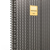Bilježnica spiralna 17x24 spiralna 50L Dark Sprint crni papir Gipta