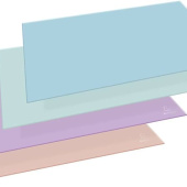 Mapa stolna plastificirana 57,5x37,5 cm aquarel Exacompta 60196D pastelno sortirano