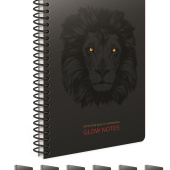 Kolegij blok A4 spiralna bilježnica crte 80L Glow notes Gipta