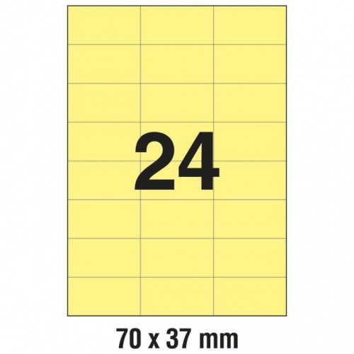 Žute univerzalne etikete Zweckform 3451 70x37 (1/100)