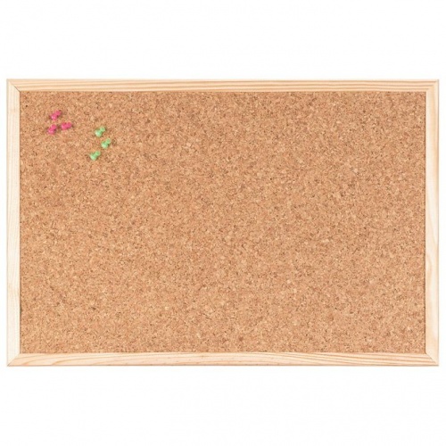 Ploča pluto obostrana 45x60cm drveni okvir