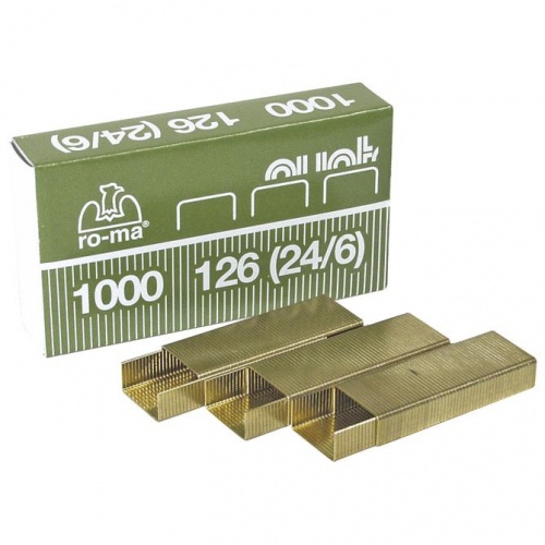Ulošci za klamericu br.24/6 Maestri 126 mesing 1/1000