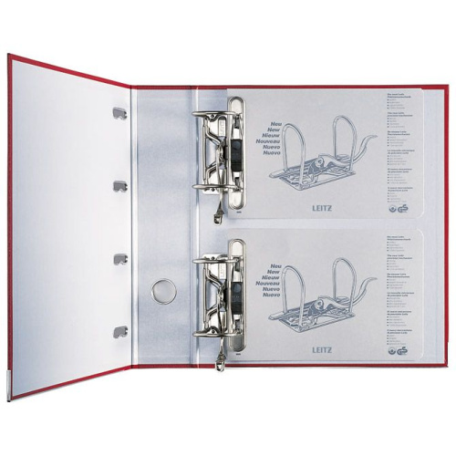 Registrator A4 široki samostojeći 2 mehanizma Leitz 10120225 crveni