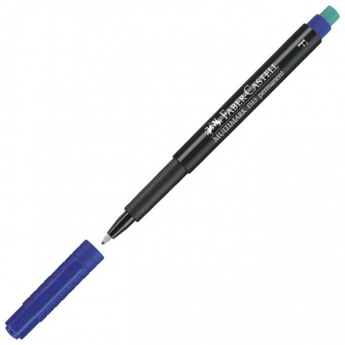 Flomaster 0,60 Faber Castell Multimark 1513 F plavi