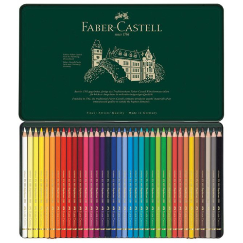 Drvene boje 36boja metalna kutija Polychromos Faber-Castell 110036
