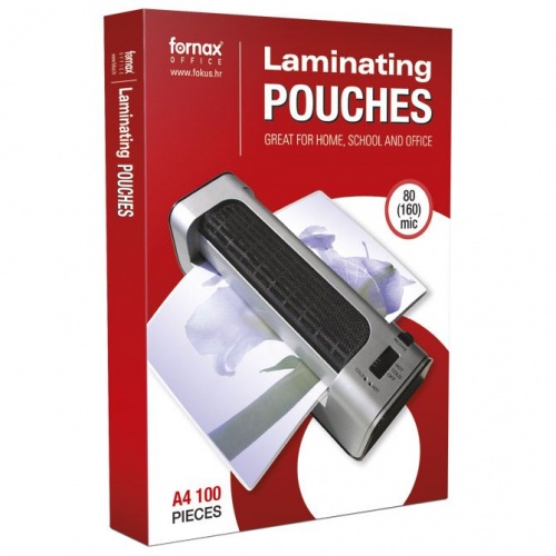 Folija za plastificiranje A4 Fornax 80my 1/100 sjajna