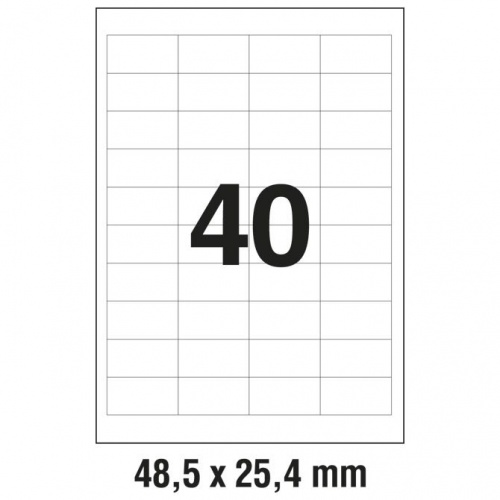 Univerzalne etikete za printanje Data A4 48,5x25,4 (1/100)