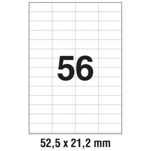Univerzalne etikete za printanje Data A4  52,5x21,2 A4 (1/100)