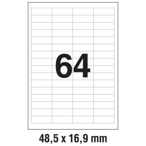 Univerzalne etikete za printanje Zweckform 3667 A4 48,5x16,9 (1/100)