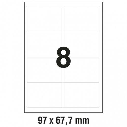 Univerzalne etikete za printanje Data A4 97x67,7 (1/100)