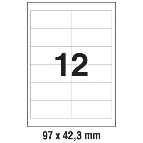 Univerzalne etikete za printanje Data A4 97 x 42,3 mm (1/100)