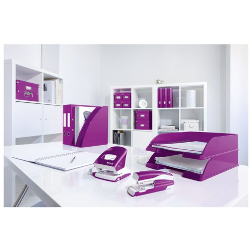 Klamarica do 30 listova stolna Wow Leitz 55022262 metalik ljubičasti