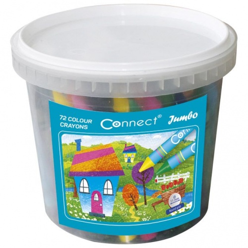 Pastele voštane 72 boje pvc kantica Jumbo Connect