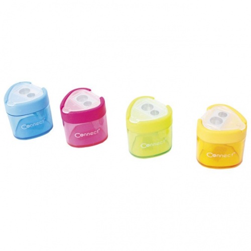 Šiljilo metalno s pvc kutijom 2rupe trokutasto 8132 Connect