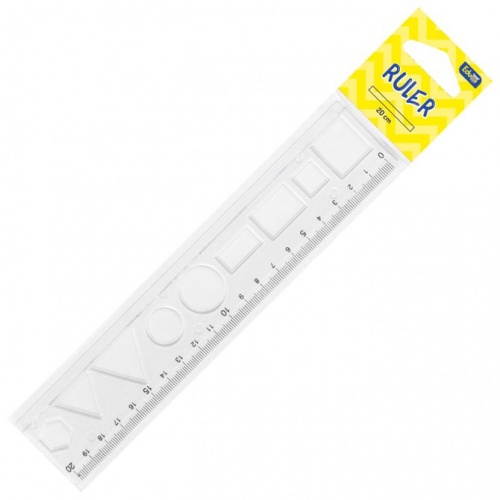 Ravnalo pvc 20cmx4cm likovi Educa