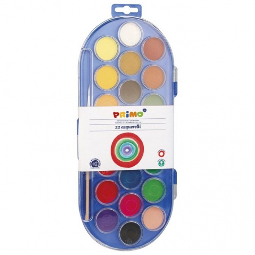 Vodene boje fi 30mm 22boje+kist Morocolor 114A22SG