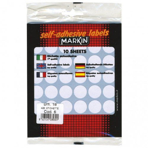 Etikete slep fi-18mm pk10L Markin 10006
