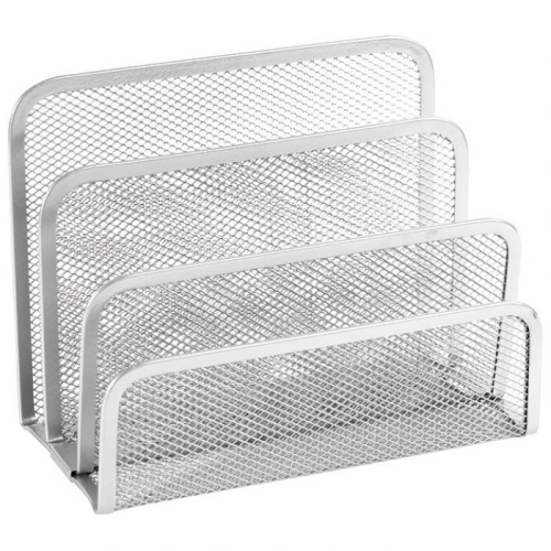 Stalak za pisma žica 17,3x8x14cm Fornax srebrni