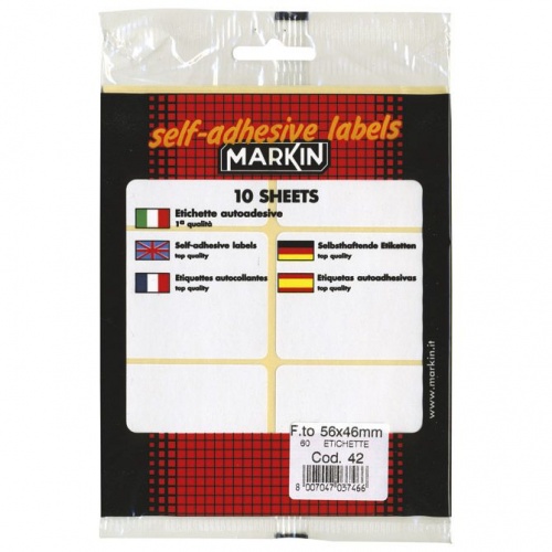 Etikete slep 56x46mm pk10L Markin 10042