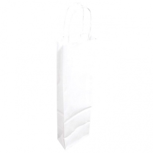 Vrećice ukrasne-boca natron 14x38x8cm bijela