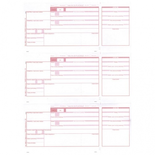 Obrazac HUB 3A Laser(s priznanicom) (4500)
