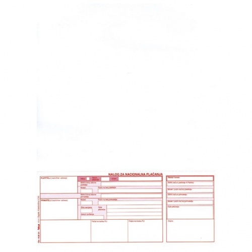 Obrazac HUB-3A memorandum A4 1/300