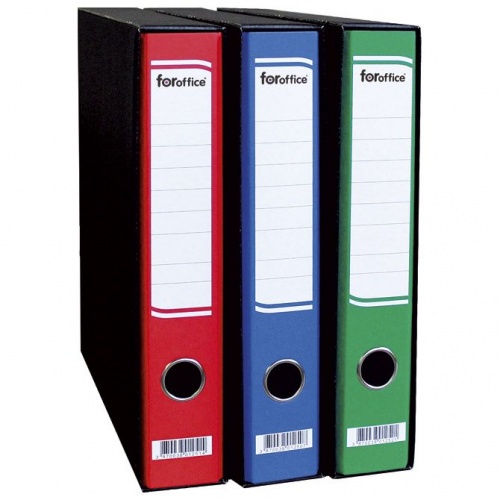 Registrator A4 uski u crnoj kutiji FORoffice plavi