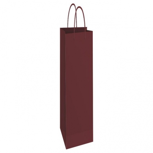 Vrećice ukrasne-boca 13x40x8cm sjajna plastifikacija bordo