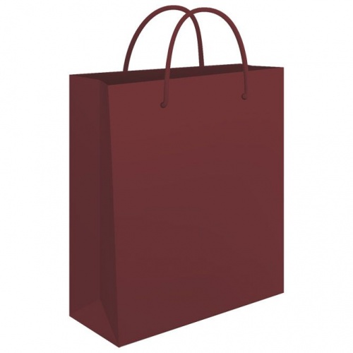 Vrećice ukrasne 24x39x9cm sjajna plastifikacija bordo