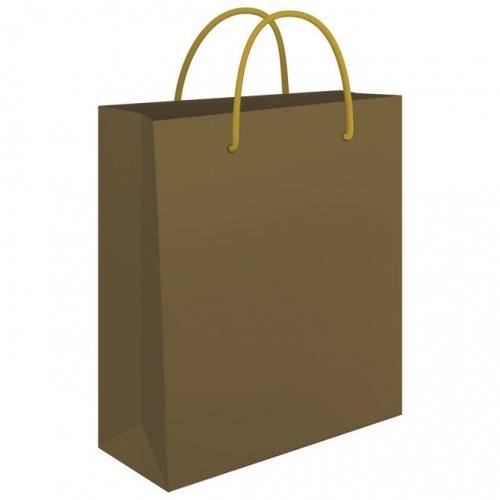 Vrećice ukrasne 34x39x10cm sjajna plastifikacija zlatne