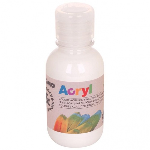 Tempera za tekstil 125ml CMP 100 bijela