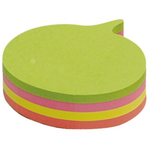 Blok samoljepljiv oblik Oblak 200L Global Notes 5836-39 neon