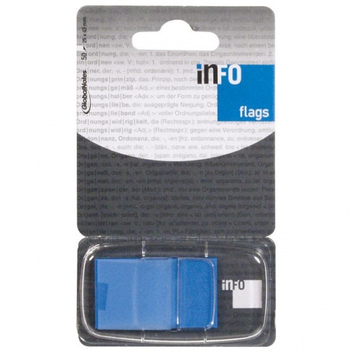 Zastavica 25,4x43,2mm 50L Global Notes 7728-36 fluorescentno plava