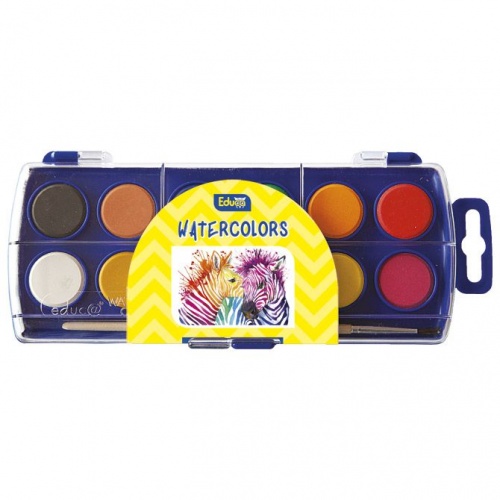 Vodene boje fi 23mm + kist Educa