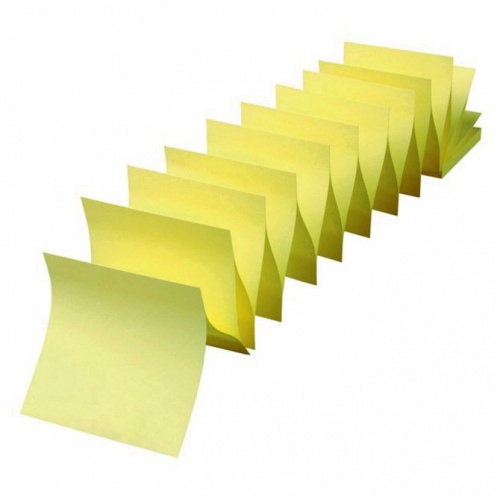 Blok samoljepljiv Z 75x75mm 100 listova žuti