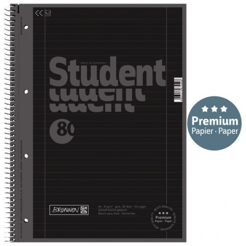 Blok kolegij A4 crte 80L perforacija+4rupe Color Code Brunnen 10-67927 190 90g