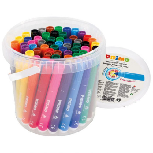 Flomaster školski 60boja (12bojax5kom) u pp kantici Primo Jumbo Morocolor 621BPJ60