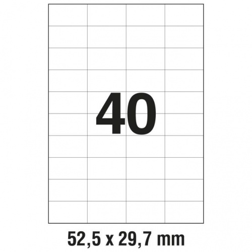 Univerzalne etikete za printanje Data A4 52,5 x 29,7 mm (1/100)