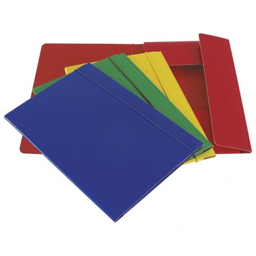 Fascikl klapa s gumicom karton plastificirani A5 sort boje