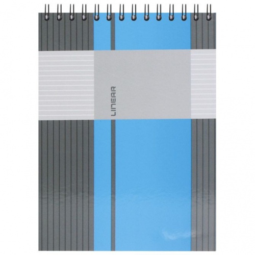 Blok kolegij A4 karo 80L spirala gore mat+lak Linear Marker 90g