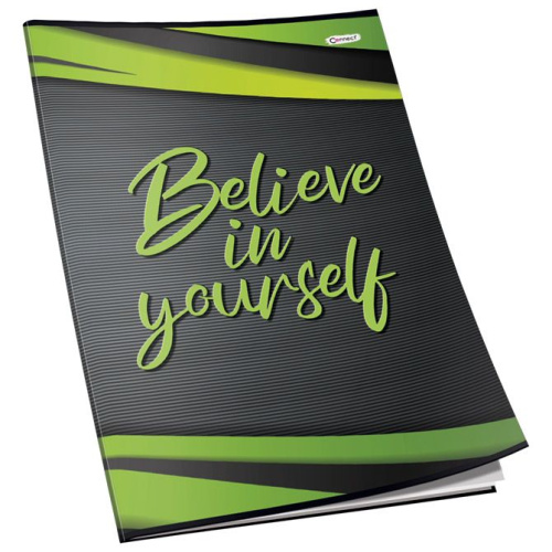 Bilježnica meki uvez A4 crte 40L 80g sjaj+glitter Connect