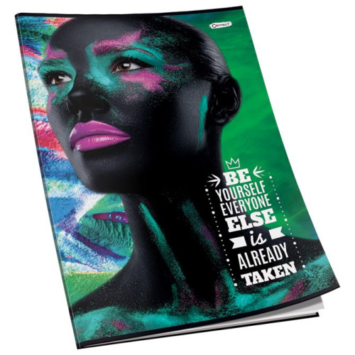 Bilježnica meki uvez A4 crte 40L 80g sjaj+glitter Connect