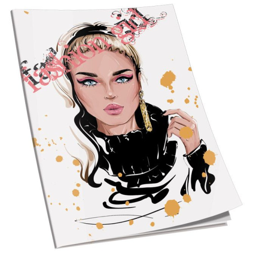 Bilježnica meki uvez A4 crte 40L 80g sjaj+glitter Connect