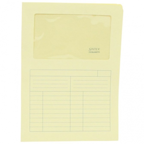 Fascikl L papir s prozorom A4 Sintex Blasetti 1/20