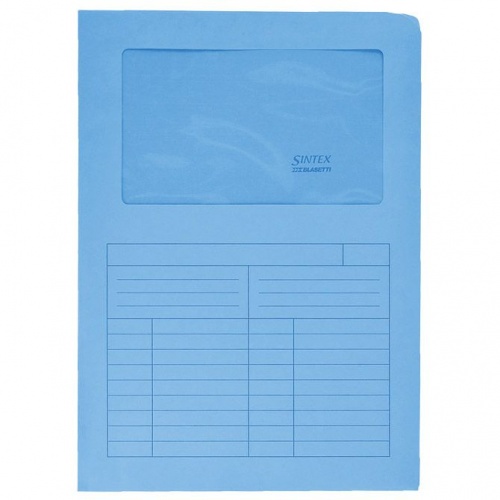 Fascikl L papir s prozorom A4 Sintex Blasetti 1/20